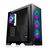 Evolveo Ptero Q2G schwarz / ATX / 1x USB 3.2 Gen 1 + 2x USB 2.0 / 4X 120 mm ARGB / ohne Netzteil / transparente Seitenwand + Frontblende