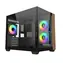 Cooler Master Elite 481 Holz schwarz / ITX / 2x USB-A 3.0 / 1x USB-C 3.2 / 3x 120mm ARGB / ohne Netzteil / transparente Seitenwand