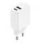 Setty GSM106083 weiß / Schnelles Netzwerkladegerät mit 2x USB / 1x USB-A / 1x USB-C / 20W / 3A 