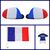 SPORTTEAM Fan-Set Frankreich 001 Car Pack