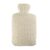 Hugo Frosch Classic Wärmflasche mit gestricktem Lurexbezug - Creme