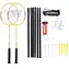 WISH Alumtec 4466 Badminton-Schlägerset, gelb