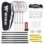 WISH Badminton-Set ALUMTEC 5566 rot-blau