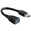 DeLock Kabel USB 3.0 A Stecker - Buchse 15 cm