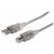 Manhattan Hi-Speed USB 2.0 Kabel AB M/M / 3M / Silber