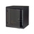 Triton 19" einteiliger Schrank 9HE/400mm / Ganzglastür / schwarz