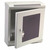 DATACOM 10" einteiliges Rack 4U 140 (Glastür) grau 