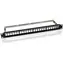 MicroConnect Leeres Patchpanel CAT6 24 Ports für 1HE Rack 19" schwarz