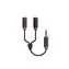 SBS Audio Splitterkabel 3,5-mm-Klinkenstecker rot