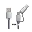 iGet G2V1 silber / USB-Kabel Micro USB & USB-C / 1m