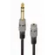 Gembird Audio-Adapter 6,35 mm M auf 3,5 mm F / Länge 0,2 m / vergoldeter Stecker / schwarz