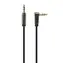 Gembird 3,5 mm Stereo-Audiokabel 1,8 m schwarz / 1x 3,5 mm gerader Klinkenstecker (M) / 1x 3,5 mm rechtwinkliger Klinkenstecker (M)