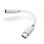 FIXED Link-Adapter zum Anschluss von Kopfhörern von USB-C an 3,5-mm-Klinke mit DAC-Chip weiß / Android OS-Unterstützung