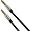 YENKEE YCA 402 BSR Stereo Audio AUX Twisted Kabel mit 3,5 mm Klinkenstecker / 2x 3,5 mm Klinke MM / 1,8m