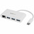 StarTech USB-A Hub 3 Ports weiß / 3x USB-A / 1x RJ-45