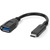 OWC -Adapter USB-C auf USB-A schwarz / 1x USB-C (M) / 1x USB-A 3.1 Gen1 (F) / Länge 14cm 