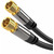 PremiumCord Satellitenantenne HQ Kabel F Stecker - F Stecker (135 dB) 4X geschirmt 3M