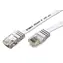 Goobay Ethernet Patch Flachkabel UTP Cat6 20m weiß