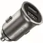 Swissten METAL CL Adapter 2x USB 4,8A silber (ECO-VERPACKUNG)