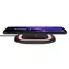 RealPower FreeCharge-10 schwarz-rosa / Kabelloses Smartphone-Ladegerät / 10W