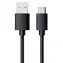 RealPower USB-Kabel USB 2.0 USB-A Stecker -USB-C Stecker 60 cm schwarz