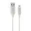 Gembird CC-USB2B-AMMBM-2M-BW2 Micro-USB-Kabel 2 m weiß / USB-A (M) - Micro USB (M)