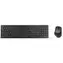 Rapoo 9800M Multi-Mode Dunkelgrau / Kabelloses Tastatur- und Mausset / 2,4 GHz / BT 3.0 und 4.0 / Eingebauter Akku