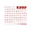 PremiumCord Ukrainischer Tastaturaufkleber - rot
