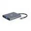 Gembird A-CM-COMBO6-01 grau / HUB 6in1 / 1xUSB-A / HDMI / VGA / USB-C