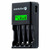 EverActive NC-450 Black Edition / Batterieladegerät / bis zu 4 AAA- oder AA-Batterien / LCD / Ni-MH