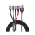 Baseus CA1T4-B01 Fast 4in1 schwarz / 2x USB-C / Micro USB / Lightning / 1,2m