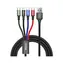 Baseus CA1T4-B01 Fast 4in1 schwarz / 2x USB-C / Micro USB / Lightning / 1,2m