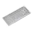 Glorious GMMK Pro White Ice Barebone ISO Weiß / Gaming 75 % TKL-Tasten. / ohne Schalter / USB-C / ISO-Layout / RGB / 1,8 m