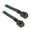 Silverstone SST-CPS04 Kabel SAS Mini 36-polig 50 cm schwarz / 36-polig SFF-8643