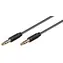 MicroConnect Slim Audiokabel 3-poliger Klinkenstecker 3,5 mm - Klinkenstecker 3,5 mm 1 m schwarz
