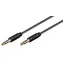 MicroConnect Slim Audiokabel 3-poliger Klinkenstecker 3,5 mm - Klinkenstecker 3,5 mm 3M schwarz