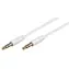 MicroConnect Slim Audiokabel, 3-poliger Klinkenstecker (3,5 mm), 0,5 m, weiß