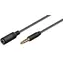 MicroConnect Slim Audiokabel 4-polig Klinke 3,5 mm (M) - Klinke 3,5 mm (F) 0,5 m schwarz