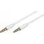 MicroConnect Slim Audiokabel 3-polig Klinke 3,5 mm - Klinke 3,5 mm 1 m weiß