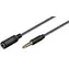MicroConnect Verlängerungskabel 4-polig Klinke 3,5 mm (M) - Klinke 3,5 mm (F) 1,5 m schwarz