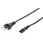 MicroConnect Netzkabel EU C - C7 0,5m schwarz