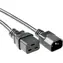 MicroConnect Verlängerungskabel C19 - C14 0,5m schwarz