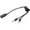 MicroConnect Audiokabel Stereo Miniklinke 3,5mm (F) - 2x 3,5mm Miniklinke (M) 0,4m schwarz