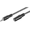 MicroConnect Verlängerungskabel 3-polig Klinke 3,5 mm (M) - Klinke 3,5 mm (F) 10 m schwarz