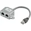 MicroConnect CAT5e RJ45-Splitter 2x RJ-45 (F) - RJ-45 (M) 0,2 m grau