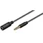 MicroConnect Verlängerungskabel 4-polig Klinke 3,5 mm (M) - Klinke 3,5 mm (F) 5 m schwarz
