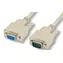 MicroConnect RS-232 serielles Kabel, D-SUB 9-polig (M) - D-SUB 9-polig (F) 30 m beige