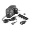 MicroConnect Universal-Netzteil 3-12V, schwarz / 8 austauschbare Anschlüsse + USB-Anschluss