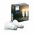 Philips Hue LED-Lampe E27 5W weiß / Smarte LED-Lampe / 800 lm / 2200-6500 K / dimmbar / 2 Stk