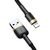 Baseus CALKLF-BV1 Kabel USB-A auf Lightning 1m schwarz-gold / 2,4A